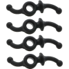 Apex Gear DoubleDown Bow String Silencer Black Pack of 4, AG460B
