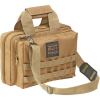 Bulldog Cases Deluxe Tan 2 Pistol Range Bag with Strap and Molle