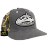 RIG'EM RIGHT WATERFOWL GRAY TRUCKER HAT WITH VINTAGE CAMO MESH