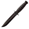 Ka-Bar 1256 Short Fixed Blade Knife Clip Point 5.25" Plain