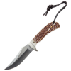 Uncle Henry Knives Staglon Fixed W Leather Sheeth 4" Staglon