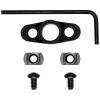 Grovtec Flanged Push Button Bs M-Lock Full Rotating Black