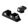 Trijicon 600210 Night Sights Glock 17, 19-23 3 Dot Green w/White Black