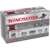 Winchester Super-X Turkey Ammunition 12 Gauge 2-3/4" 1-1/2 oz #4 Copper Plated Shot 10 Rounds