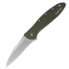 Kershw Leek Folding Assisted Open Knife 3" Olive Anodized