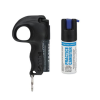 SABRE Pepper Spray with Quick Grip with Practice Spray, Finger Loop, Keychain Attachment, Made in USA