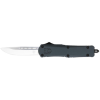 CobraTec Knives MGYFS3DNS FS-3 Medium 3" OTF Drop Point Plain D2 Steel Blade, 4.50" Gray Aluminum Alloy Handle