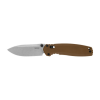 Kershaw 2052 Broadside 3.50" Folding Spear Point Plain Stonewashed D2 Steel Blade, Brown G10 Handle