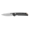 Kershaw 2038 Iridium Full Size 3.40" Folding Spear Point Plain Satin/Stonewashed D2 Steel Blade, Gray Anodized Aluminum Handle, Includes Pocket Clip
