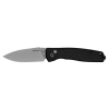 Kershaw 2053 Kindred 3" Folding Spear Point Plain Stonewashed D2 Steel Blade, Black Anodized Aluminum Handle