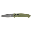 CobraTec Knives ODGDIABLOAUTO Diablo 3.50" Folding Black Stonewashed D2 Steel Blade, 4.75" OD Green Textured G10 Scales Handle
