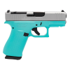 Glock 43X MOS 9mm 3.41" Barrel 10 Round Robins Egg Satin Alum