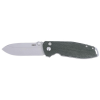 CRKT 2495GR SQUID XM 2.95" Folding Plain Stonewashed D2 Steel Blade, Green Micarta Handle