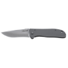 CRKT 6450S Drifter EDC 2.88" Folding Drop Point Plain Satin 8Cr14MoV SS Blade, Silver Stainless Steel Handle