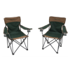 Browning Double Back Set of 2 Camping Chairs Dark Jade/Coyote
