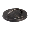 Lodge L6BP 6.25 Inch Seasoned Cast Iron Burger Press, Black