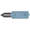 Templar Knife SMCAGB121 Sentinel Money Clip 1.88" OTF Dagger Plain Black Oxide Stonewashed Powder Coated D2 Steel Blade, 3.41" Blue Anodized Aluminum Handle