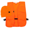 Allen 2394 Safety Vest&Cap Combo Orange Polyester