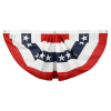 Printed Pleated Fan 18x36