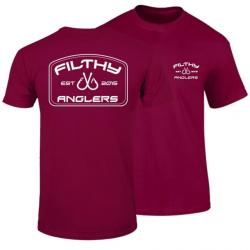 Filthy Anglers Bendo Fishing T-Shirt - Mens, Red, Large