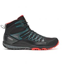 Asolo Grid Mid GV Hiking Shoes - Men's, Black/Red, 9.5 US