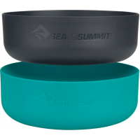 Sea to Summit DeltaLight Bowl Set - 2-Pack, Charcoal/Pacific, Small