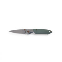Brighten Blades Day Not So Heavy Metal Knife w/Case, 2.5in, 8Cr13MoV Stainless Steel, Drop Point, Tan