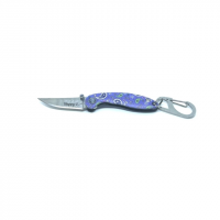 Brighten Blades Happy Keychain Folding Knife, 1.6in, 8Cr13MoV Stainless Steel, Clip Point