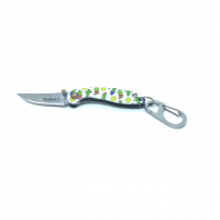 Brighten Blades Resilient Keychain Folding Knife, 1.6in, 8Cr13MoV Stainless Steel, Clip Point