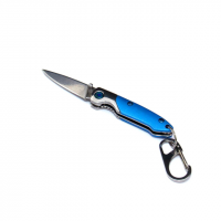 Brighten Blades Oyster Cult Keychain Not So Heavy Metal Knife w/Case, 1.625in, 8Cr13MoV Stainless Steel, Drop Point