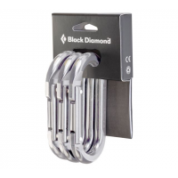 Black Diamond Oval Carabiner - 3 pack, Polished