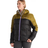 Marmot Guides Down Hoody - Women's, Black/Military Green, Extra Small