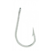 Mustad Southern and Tuna Hook, Forged, Knife Edge Point, Ringed Eye, Salt Water, Stainless Steel, Size 9/0, 10 per Pack