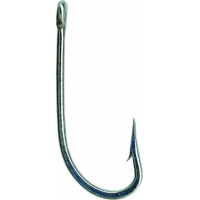 Mustad Classic O'Shaughnessy Hook, Forged, Heavy Wire, Ringed Eye, Duratin, Size 9/0, 100 per Pack
