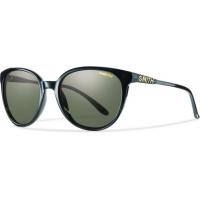 Smith Cheetah Sunglasses, Black Frame, Polarized Gray Green Lens