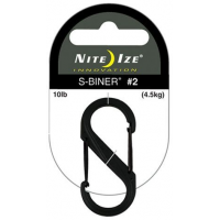 Nite Ize S-Biner Plastic Clip SIze 2 Black/Black Gates