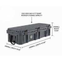 Overland Vehicle Systems D.B.S. Dry Box w/ Wheels Drain and Bottle Opener Dark Grey 117 QT