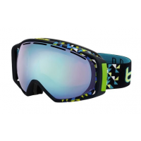 Bolle Gravity Ski/Snowboard Goggles Black Diagonal FramePhotochromic Modulator Vermillon Blue Lens
