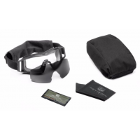 Revision Wolfspider Goggle U.S. Miltary Kit Clear/Solar Lens Black Frame