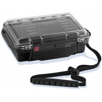 Underwater Kinetics 206 Dry Box 5.5x3.5x2in Interior Clear View Lid w/Pouch Padded Liner - Black