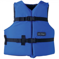 ONYX Universal General Purpose Life Vest for Adult Nylon Foam Black Blue 33520132