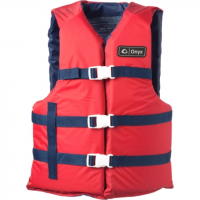 ONYX Universal General Purpose Life Vest L3XL Size for Adult Nylon Foam Red Navy 35800131
