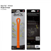Nite Ize Gear Bendable Tie 18in. - Bright Orange 2 Pack