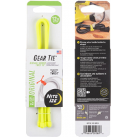 Nite Ize Reusable Rubber Twist Gear Tie 12 in 2 Pack Neon Yellow 12"