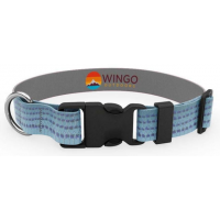 Wingo Outdoors Artisan Dog Collar Striped Bass Small/Medium