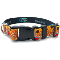 Wingo Outdoors Dog Collar Brown Trout Small/Medium