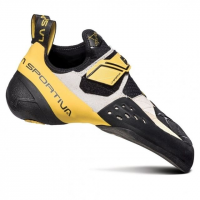 La Sportiva Solution Climbing Shoes - Men's White/Yellow 34.5 Medium