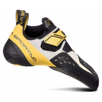 La Sportiva Solution Climbing Shoes - Men's White/Yellow 45.5 Medium