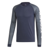 Adidas Outdoor Terrex Trailcross Long Sleeve Tee - Men's, Legend Ink/Black