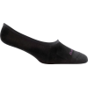Darn Tough Top Down Solid No Show Invisible Light Socks, Black, Large